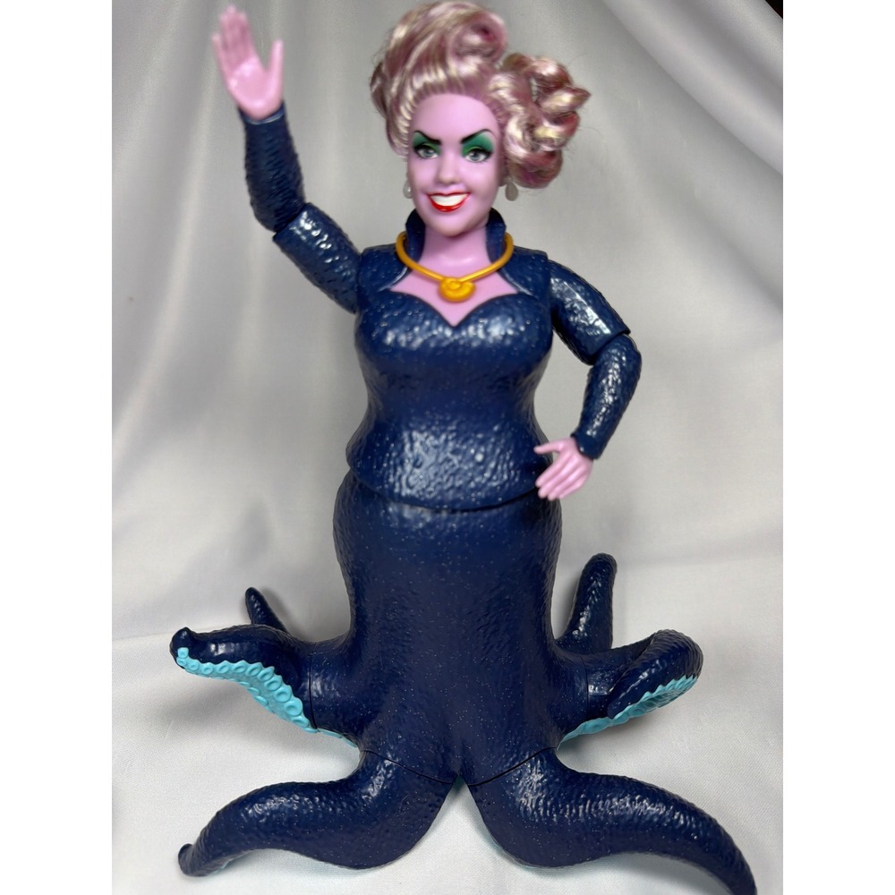 Disney Ursula Villains Mattel Action Figure Doll 11in Purple Blue Sea Witch Toy